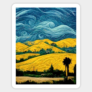 Illustrations inspired by Vincent van Gogh Sticker